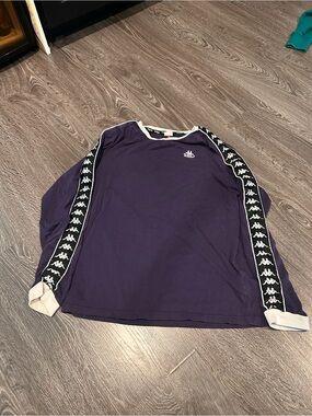 Kappa Purple Long Sleeve with White Trim and Logo Tape